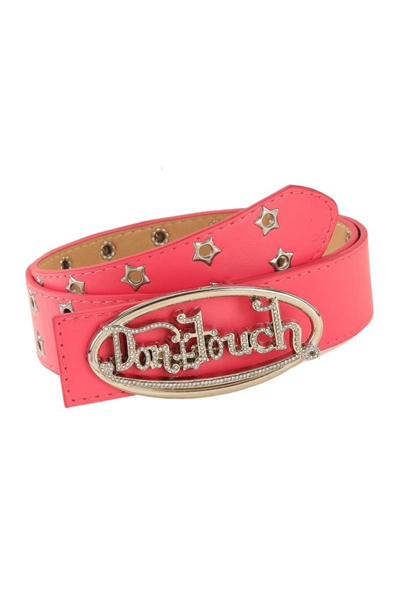 Metallic Rhinestones Waist Strap Unisex Hip Hop Accessory Durable PU Belt For Concerts Streetwear Styling