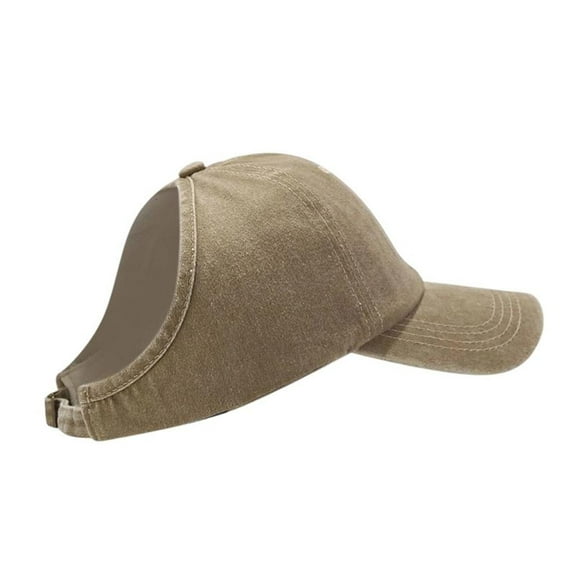 Weflink Open Top Baseball Cap For Ponytail Breathable Cotton Adjustable Sun Protection For Men Women Kids