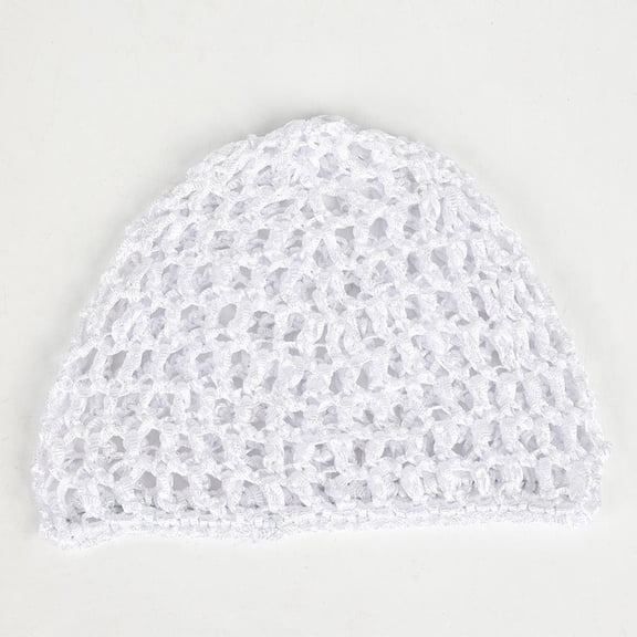 Weflink Openwork Brimless Hat Crochet Cap Hollowout Knit Hat for Women Sleeping Wear