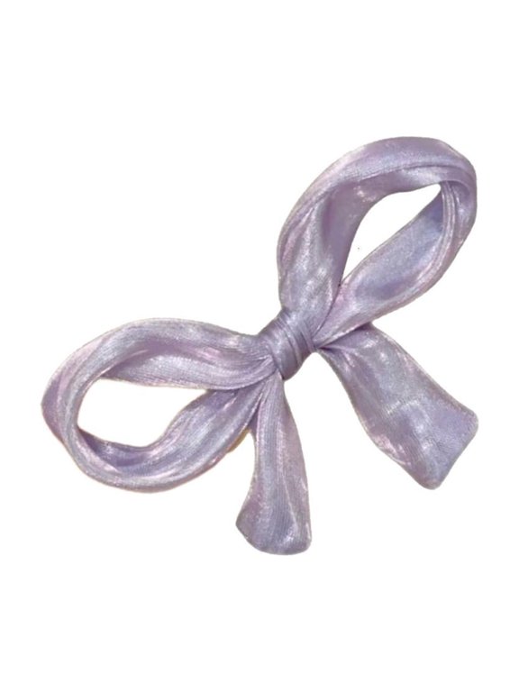Organza Bows Clip With Nonslip Grip Fashion Barrette Side Hair Clip For Wome