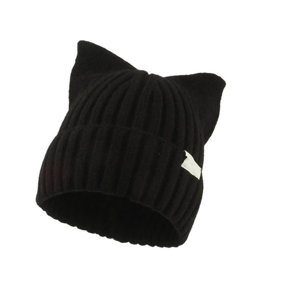Weflink Oversized Knit Hat with Ear Lovely Colorful Skiing Hat Cartoon Photo Props