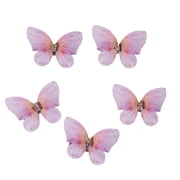 Weflink Pack Of 5 Butterfly Hair Clip For Women Girl Hair Accessories Side Barrettes For Parties Proms School Event Wear