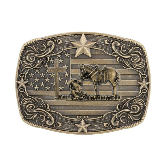 Weflink Punk Belt Buckles Metal Replacement for Fashion Men Retro Horse Trend Punk Cool Replacement Buckle (Metal)