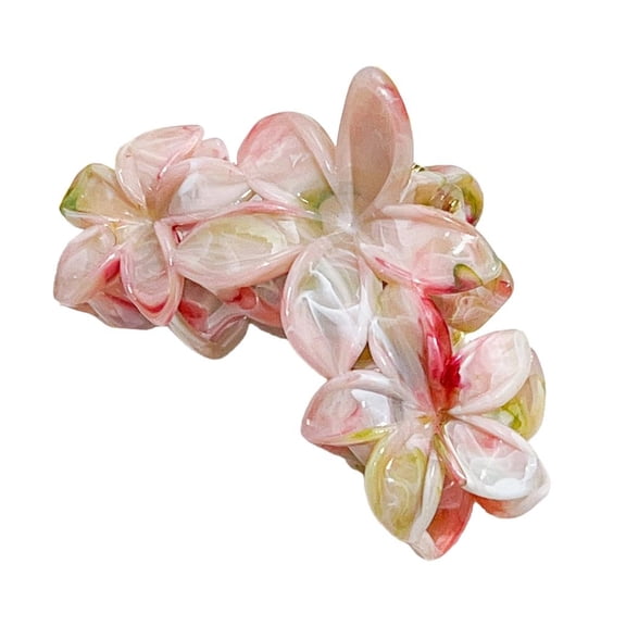 Weflink Resin Hair Claw Clip with Marble Effect Strong Grip Fashion Hair Accessories Trendy Hairpiece for Casual and Prom Looks