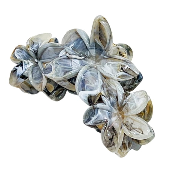 Weflink Resin Hair Claw Clip with Marble Effect Strong Grip Fashion Hair Accessories Trendy Hairpiece for Casual and Prom Looks