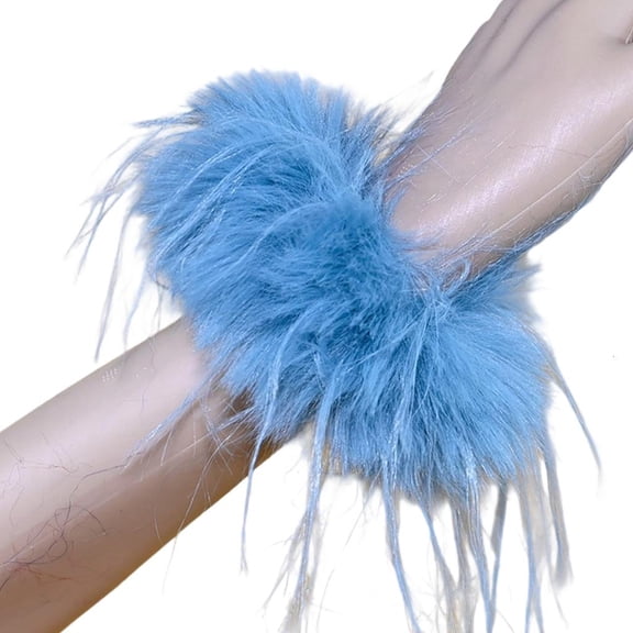 Weflink Soft Elastic Feathered Scrunchies With Durability Maintains Shape Hair Accessories Perfect For Frequent Hairstyling