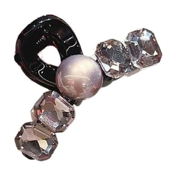 Weflink Sparkling Rhinestones Barrettes Small Size Hair Clip For Half Updos Styling