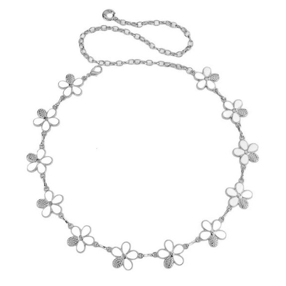 Weflink Sparkling Rhinestones Pearls Wedding Waistband Adjustable Sash Waist Girdle For Bride Special Occasion Outfit