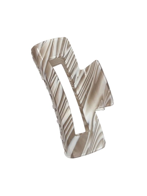 Stylish Hair Claw Clip With Striped Candy Color Design Oversized Barrettes For Fine Updos Hair Daily Use Strong Grip