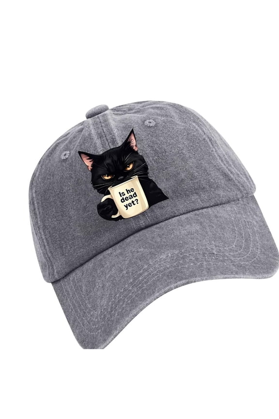 Traditional Baseball Hat With Lovely Kitten Print Cotton Sun Hat For Men Women Wilderness Expeditions