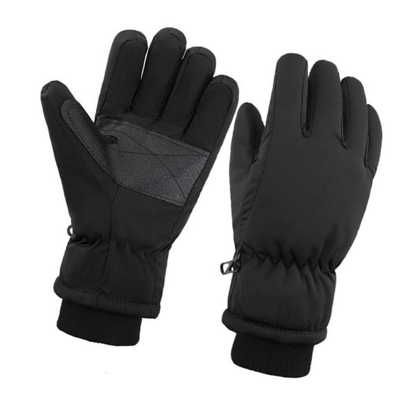 Weflink Waterproof Kids Ski Gloves Insulated Warm Winter Gloves Split Finger Design For Cold Weather Outdoor Activity