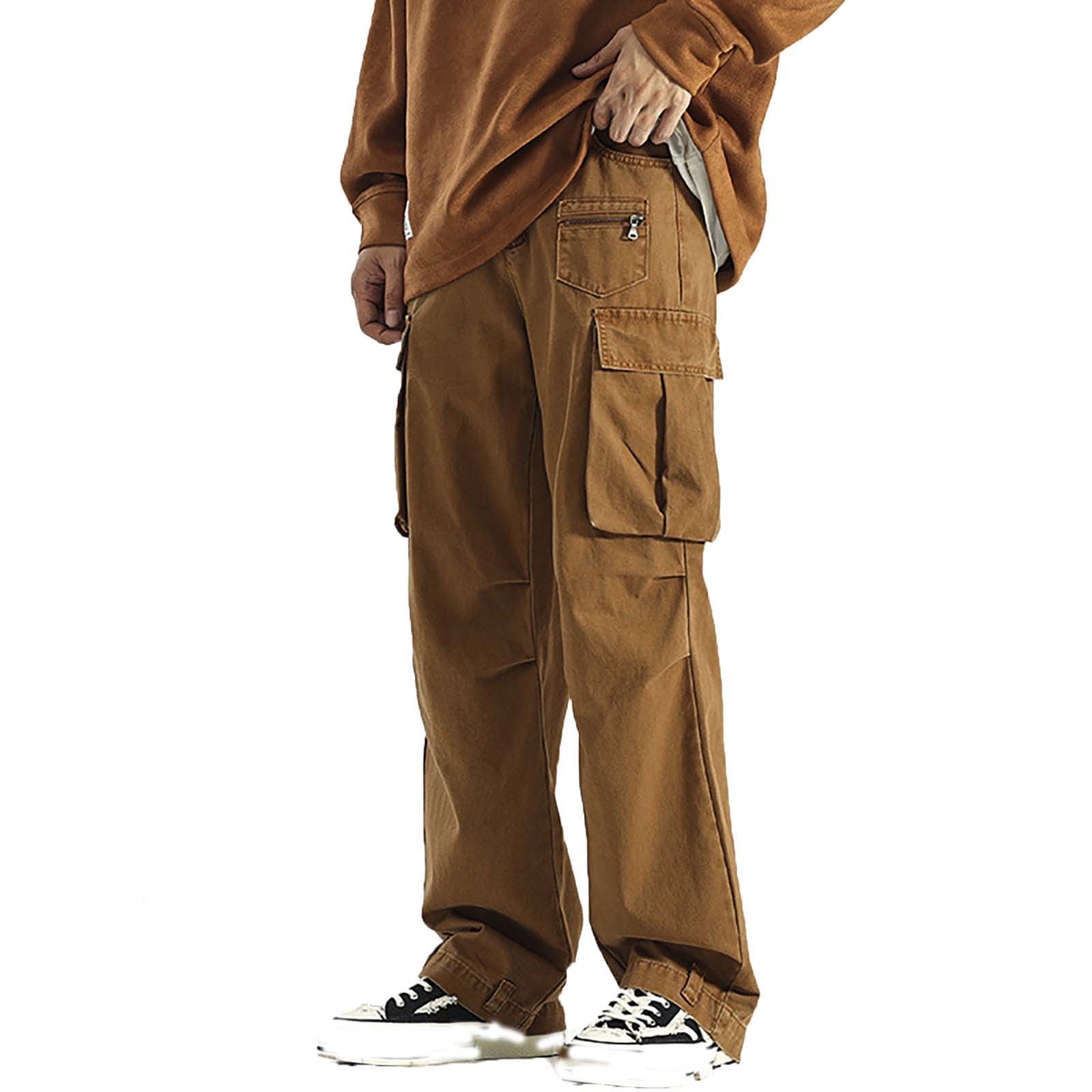 Wefuesd Cargo Pants For Men Multi Pocket Work Pants Men's Wefuesd Cargo Pants For Men Multi Pocket Work Pants Men's