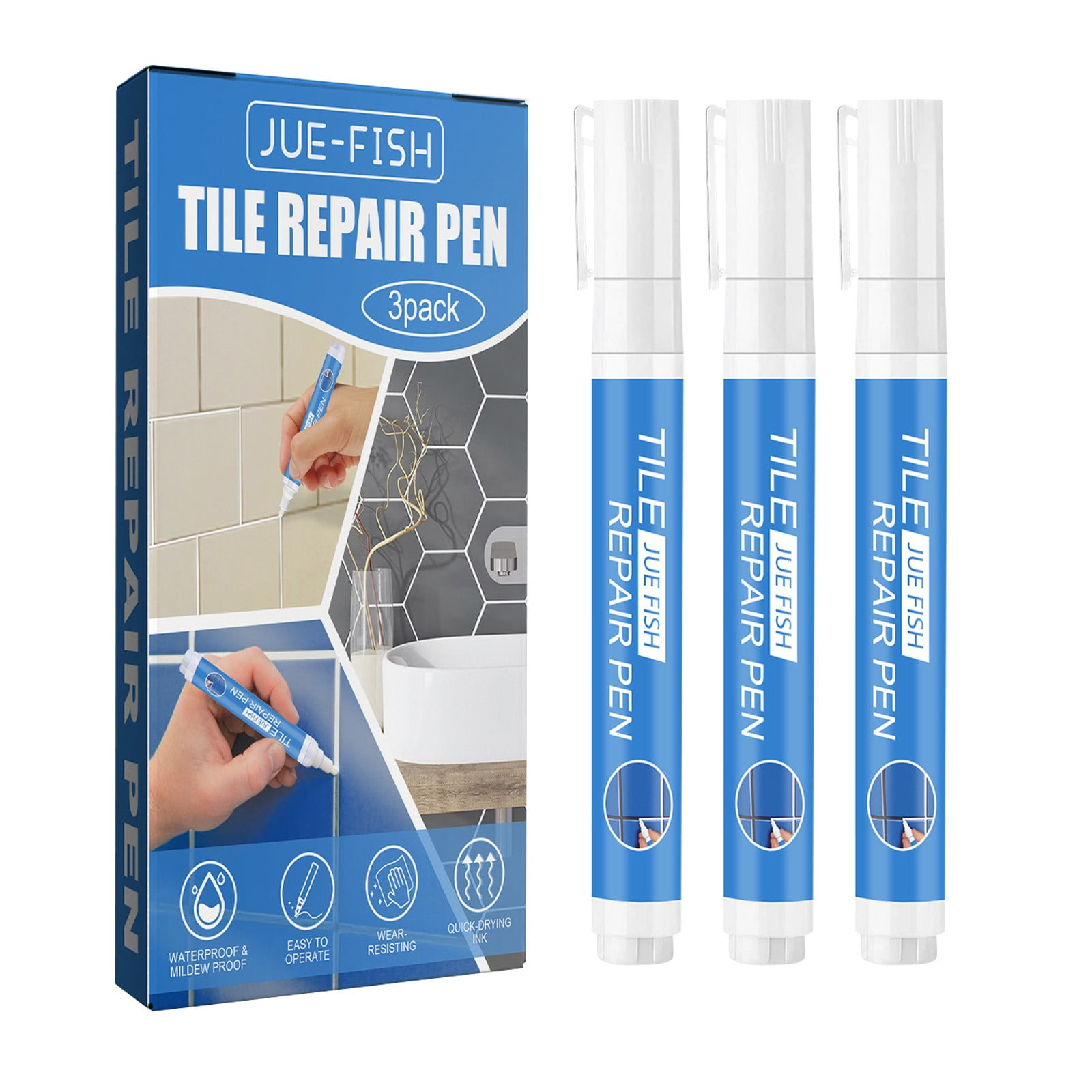 Wefuesd Caulk Caulking Tool Tile Pen Beauty Sewing Pen Bathroom ...