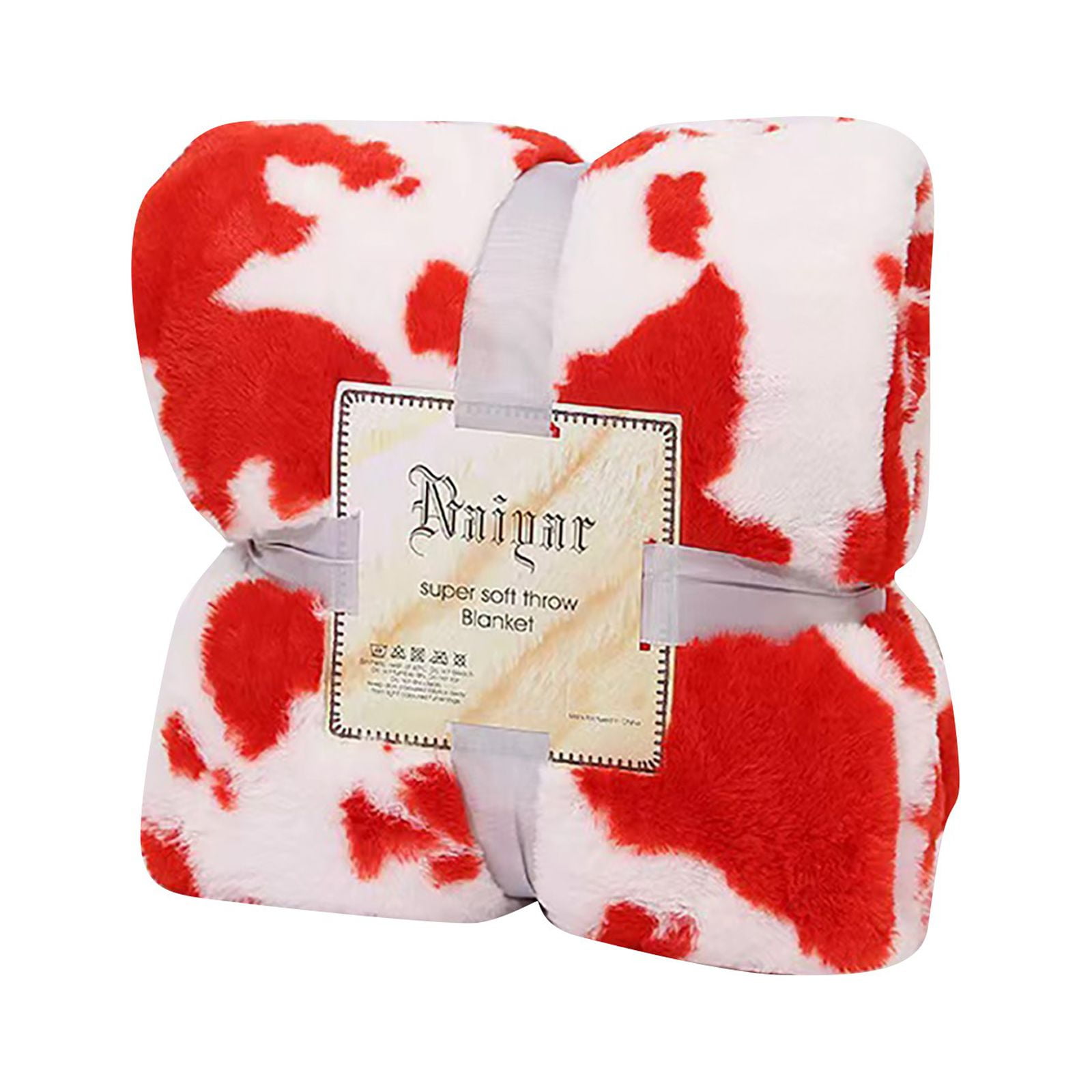 Wefuesd Cow Print Throw Blanket Non Shedding Thick Blankets Western