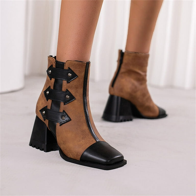 Back zip booties shop