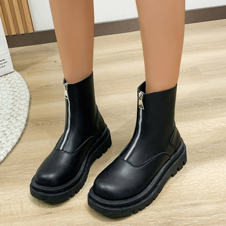 Short wellington boots with zips deals