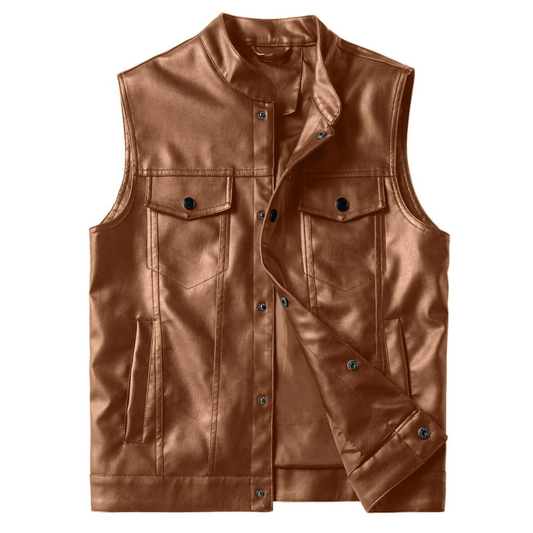 Leather 2025 vest buttons