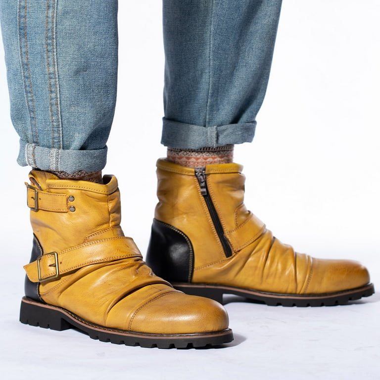 Mens shoes shop with side buckle