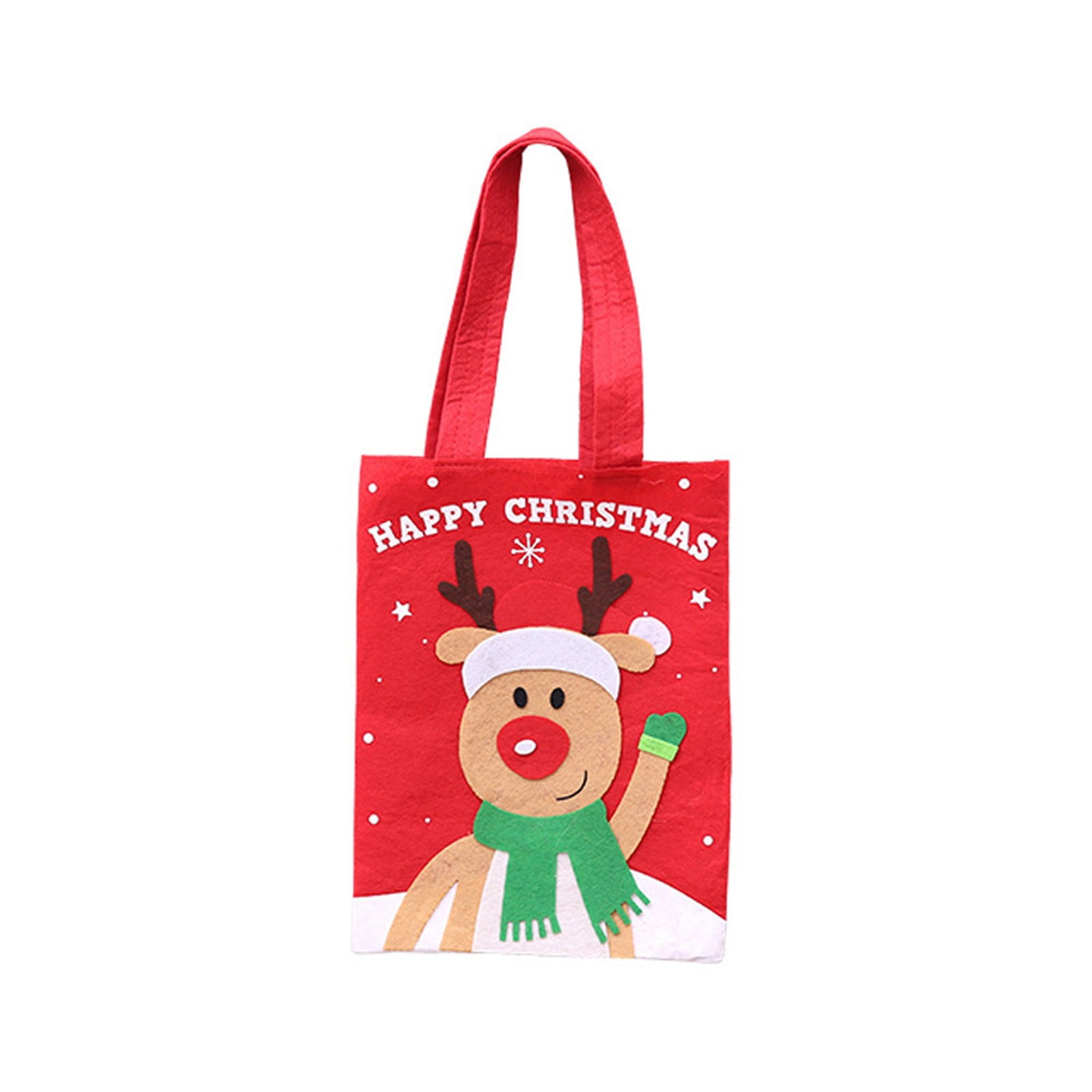 Christmas Tote Bag, Cartoon Cute Snack Ziplock Bag, Girl Heart Cookie Candy  Storage Bag, Creative Christmas Eve Festive Big Red Handheld Christmas Gift  Bag - Temu