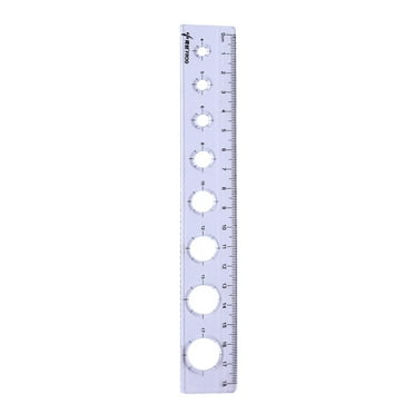 Wefuesd Plastic Straight Edge Ruler, 18 cm, Translucent