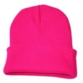thumbnail image 1 of Wefuesd Unisex Slouchy Knitting Beanie Cap Warm Winter Ski Hat Hot Pink, 1 of 1