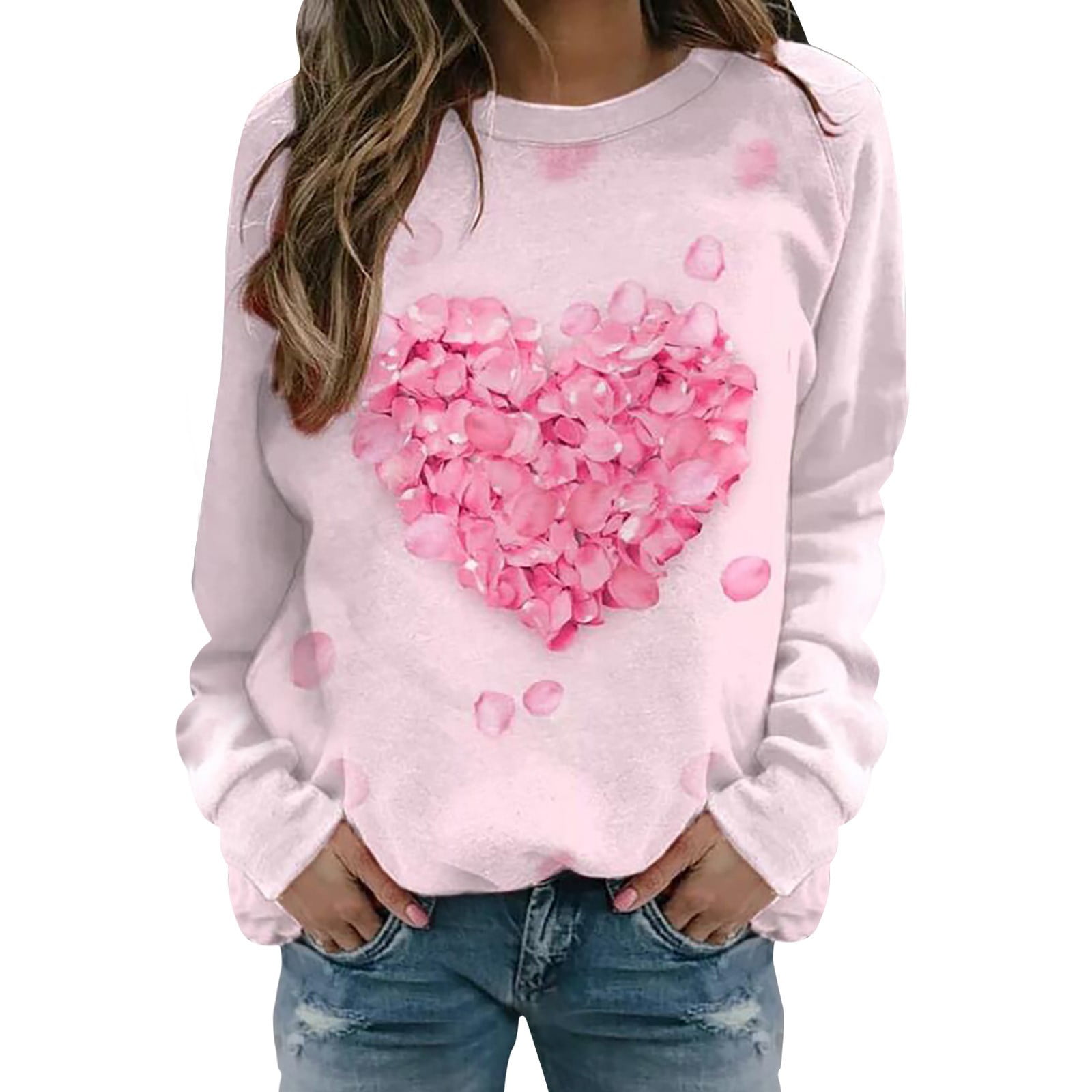 Wefuesd Valentines Day Shirts Women, Valentines Day Outfit Women, Women ...