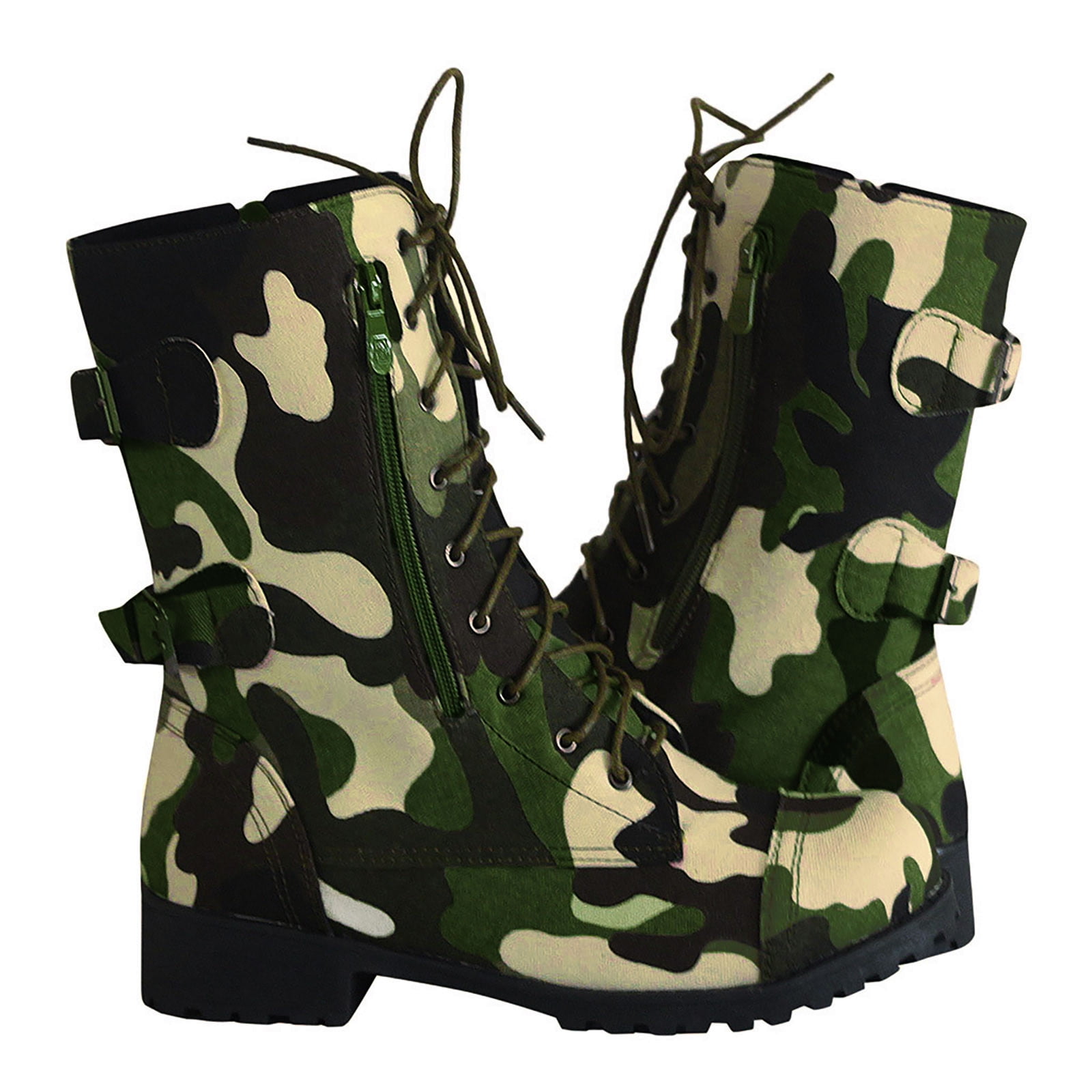 Womens camo top combat boots