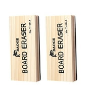 Wefuesd Wooden Blackboard Eraser Wool Whiteboard Chalkboard Eraser with No Accessories, 2 Count Pack