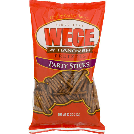 Wege of Hanover Pretzel Party Sticks, 3-Pack 12 oz. Bags