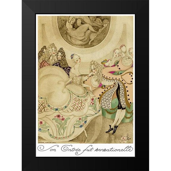 Wegener, Gerda 11x14 Black Modern Framed Museum Art Print Titled - Sur talons rouges-contes image 013