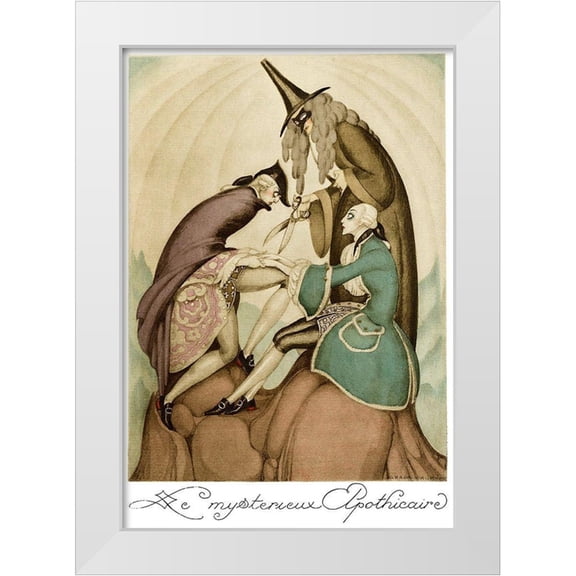 Wegener, Gerda 11x14 White Modern Wood Framed Museum Art Print Titled - Sur talons rouges-contes image 101