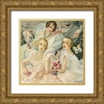thumbnail image 1 of Wegener, Gerda 12x12 Gold Ornate Wood Framed with Double Matting Museum Art Print Titled - Les femmes fatales, 1 of 4