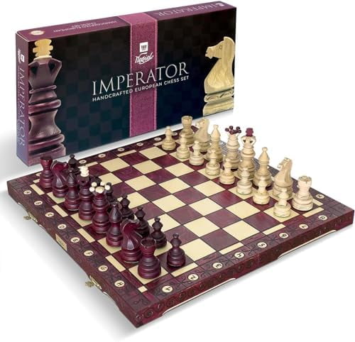 Wegiel chess vintage　チェス　ビンテージ Wegiel Imperator 21-Inch Luxury Wooden Chess Set for Adults