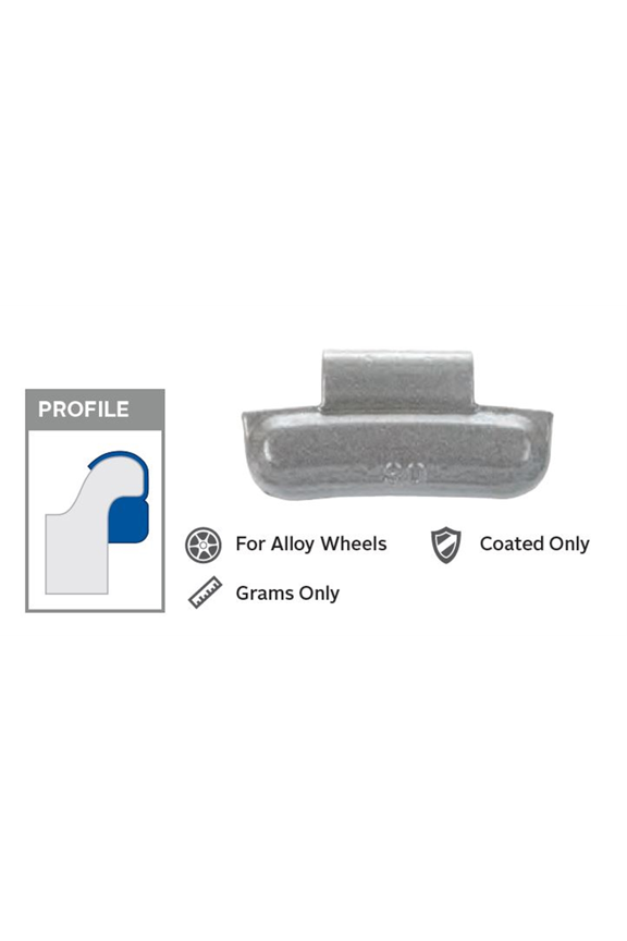 Wegmann Auto 25 g Lead Coated Clip-on FN Orange Series Wheel Weight (Box of 25)