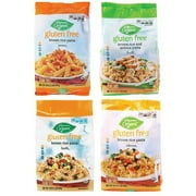Wegmans Organic Vegan Pasta Bundle: Gluten Free Brown Rice Pasta Penne, Elbows, Fusilli, and Brown Rice and Quinoa Fusilli - 4 bags, 16 oz each, 4 pounds in total