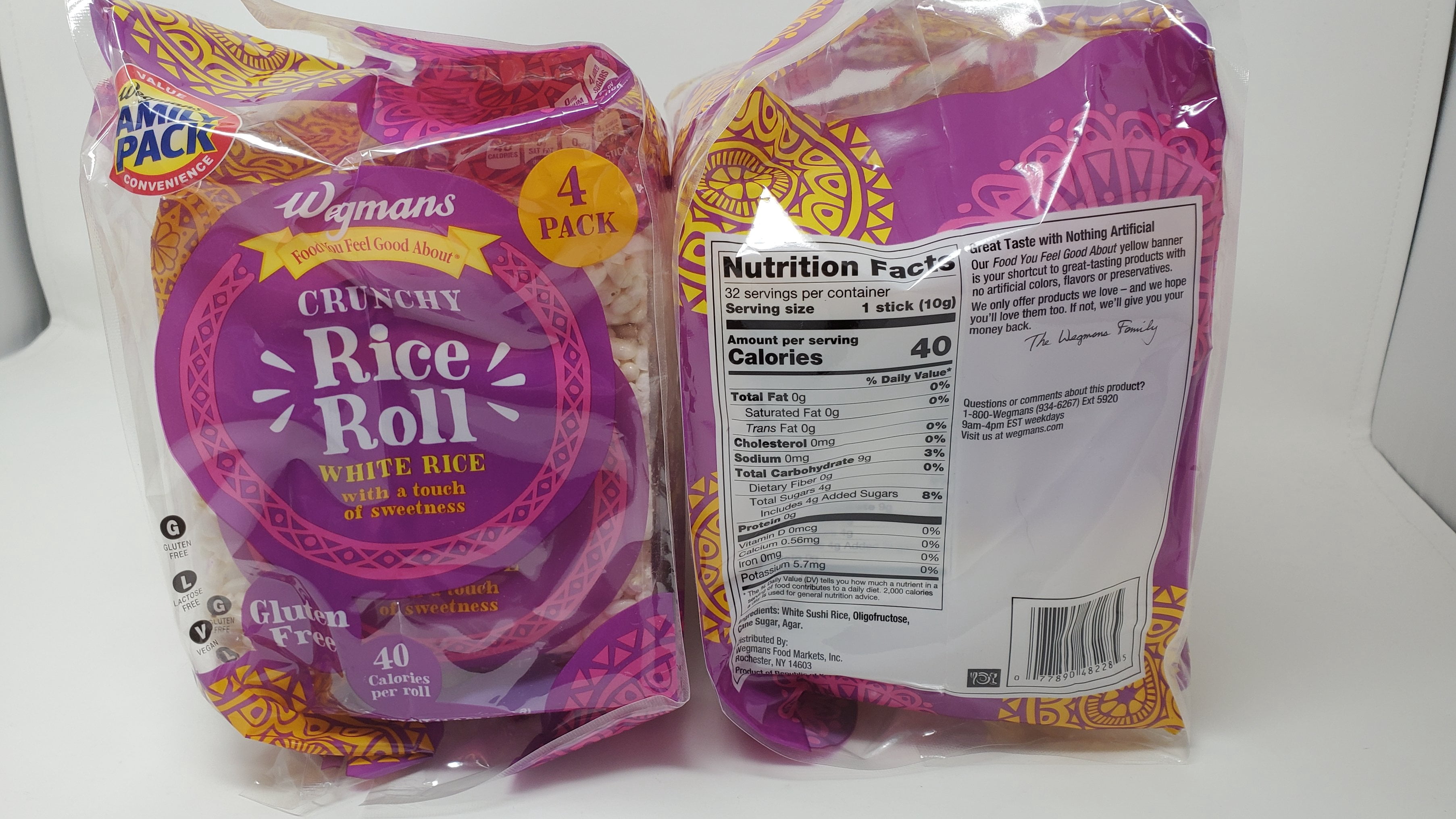 Wegmans Rico Rice Wegmans Rice Rolls, 2 pack, 64 rolls - Walmart.com