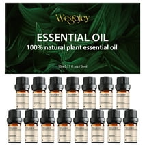 Wegojoy 15pcs Essential Oils Set, Organic Aromatherapy Essential Oils Set, 100% Pure Natural 5ml