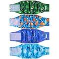 thumbnail image 1 of Wegreeco Pack of 4 Reusable Male Dog Belly Band, Washable Premium Male Dog Diapers, Super-Absorbent Dog Wraps(Fruit, Adventure, Small), 1 of 7
