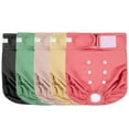 thumbnail image 1 of Wegreeco Pack of 5 Reusable Dog Diapers Female, Washable Premium Female Doggie Diapers, Super-Absorbent Dog Wraps,Watermelon Red,M, 1 of 6