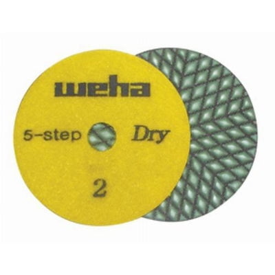 Weha 4 In. 5-Step Diamond Polishing Pad Step 2 for Wet & Dry Stone Polishing