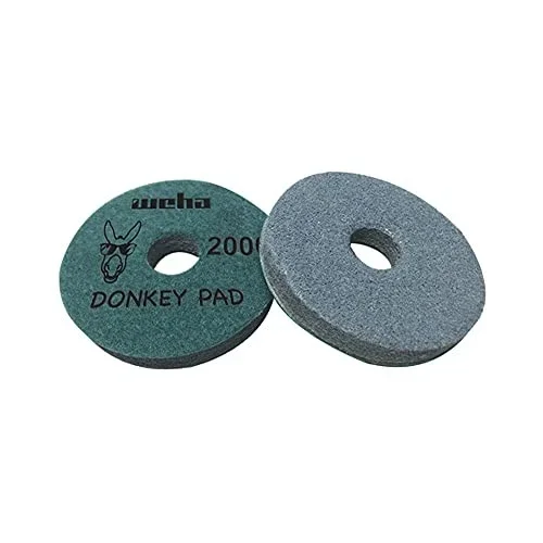 Weha 4 inch Donkey Quartz Face Polish Surface Polishing Pad - 2000 Grit