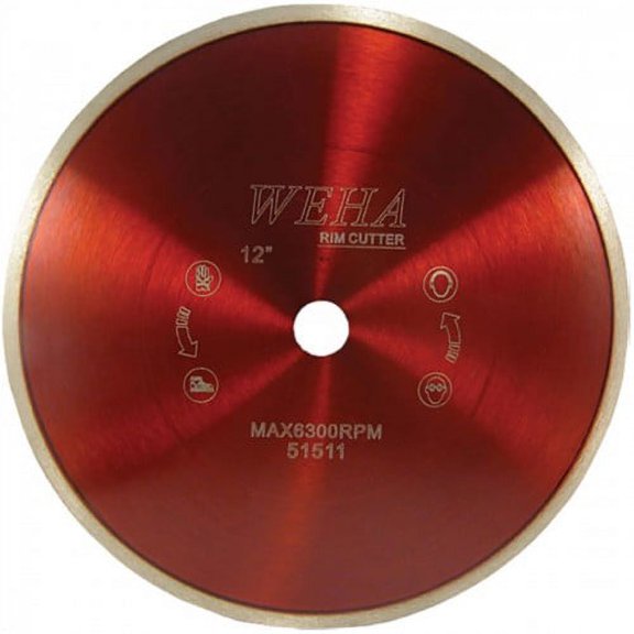 Weha 8 Inch x 1 Inch Arbor Continuous Rim Blade