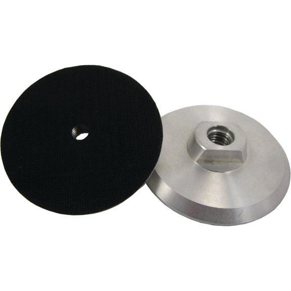 Weha Aluminum Hook & Loop Back Up Pad, 3 Inch, 5/8-11 Thread