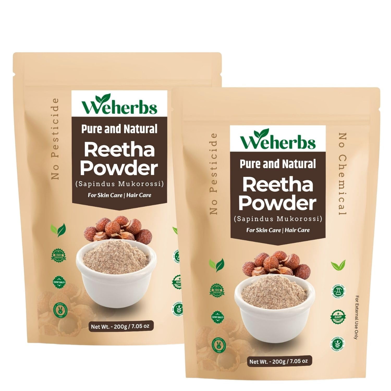 Weherbs Natural Reetha Powder for Hair Ideal for Hair Care Face and ...