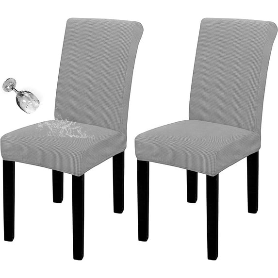 Wehilion 100% Waterproof Dining Room Chair Cover, Stretch Jacquard Parson Chair Slipcover Removable Washable Chair Protector for Home, Restaurant, Banquet