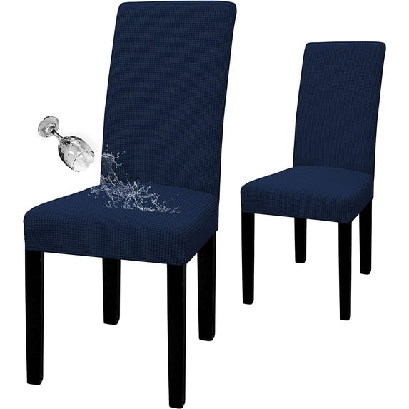 Wehilion 100% Waterproof Dining Room Chair Cover, Stretch Jacquard Parson Chair Slipcover Removable Washable Chair Protector for Home, Restaurant, Banquet