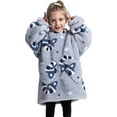 thumbnail image 1 of Wehilion 2-6YR Oversized Sweatshirt Hooded Blanket Sherpa Hoodie for Girls Boy Wearable Blanket Hoodie for Kids Toddlers, 1 of 6