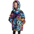 thumbnail image 1 of Wehilion 2-6YR Oversized Sweatshirt Hooded Blanket Sherpa Hoodie for Girls Boy Wearable Blanket Hoodie for Kids Toddlers, 1 of 6