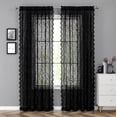 thumbnail image 1 of Wehilion 2pcs Luxury Light Filtering White Drapes Window Treatment Lace Sheer Curtains Vintage Floral Sheer Window Curtain Panels for Living Room Bedroom, 1 of 7