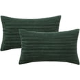 thumbnail image 1 of Wehilion 2pcs Throw Pillow Covers Set Cushion Cases Pillowcases for Sofa Bedroom Car Corduroy Soft Soild Decorative Square Christmas, 1 of 15